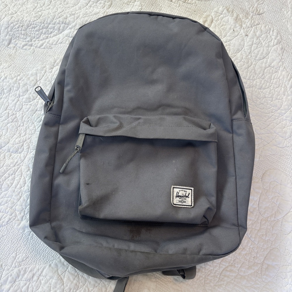 Herschel Supply Co. Brand Standard Gray Logo 2-Pocket Classic Backpack